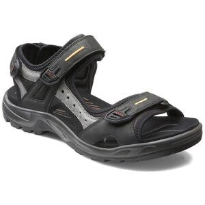 ✨ECCO YUCATAN SZ 47 SANDAL BLACK/MOLE LEATHER (MEN'S)✨